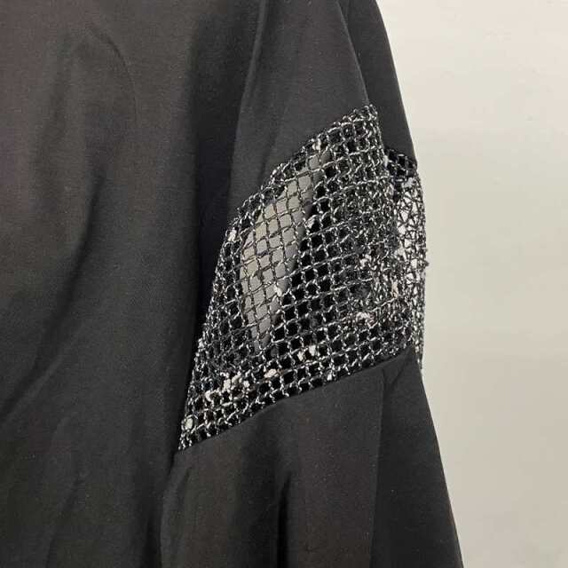 袖メッシュ切替プルオーバー