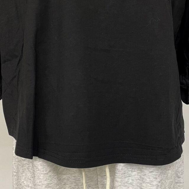 袖メッシュ切替プルオーバー
