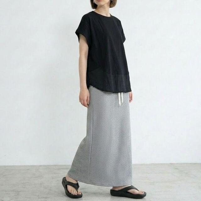 布帛切替プルオーバー