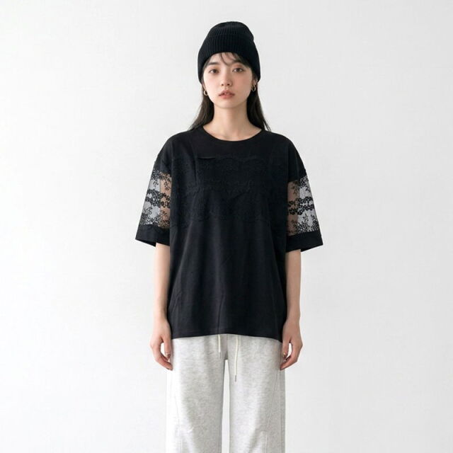 レース叩きBIGTシャツ