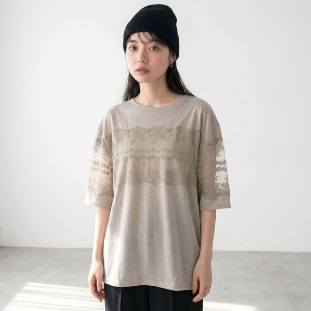 レース叩きBIGTシャツ