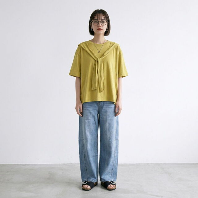 肩巻きデザインTシャツ