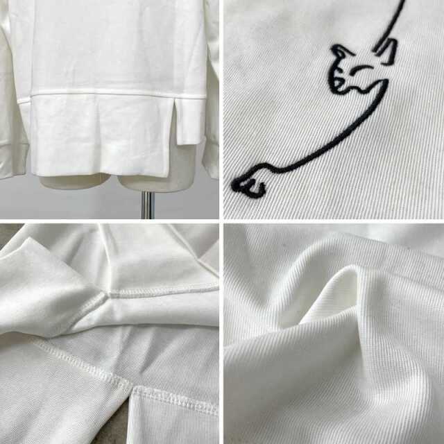 線ネコ刺繍プルオーバー