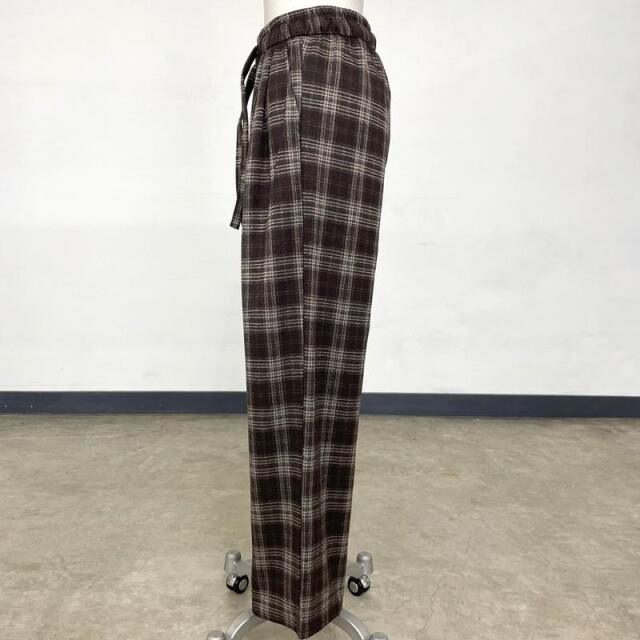 チェックワイドパンツ