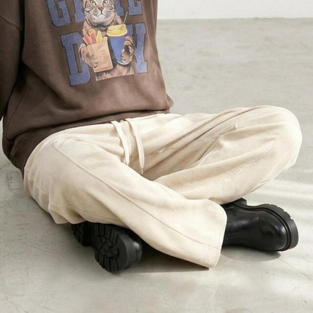 コーデュロイ切替イージーパンツ