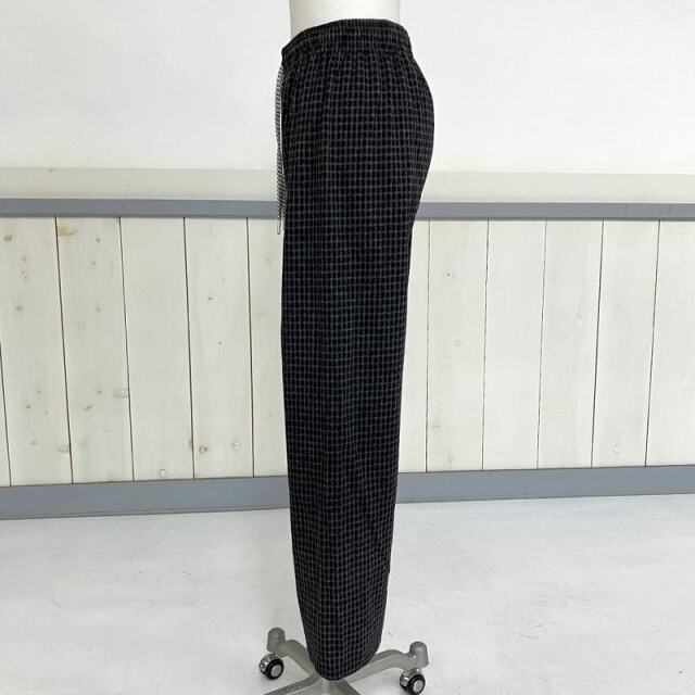 ピンチェックワイドパンツ