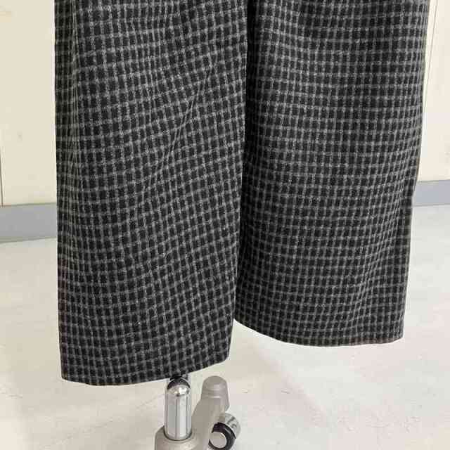 ピンチェックワイドパンツ