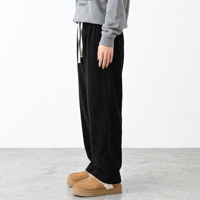 暖バルキーワイドパンツ