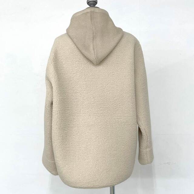 ニットフードボアコート