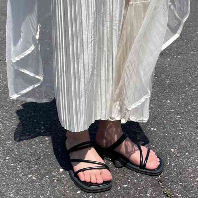 チュールプリーツスカート