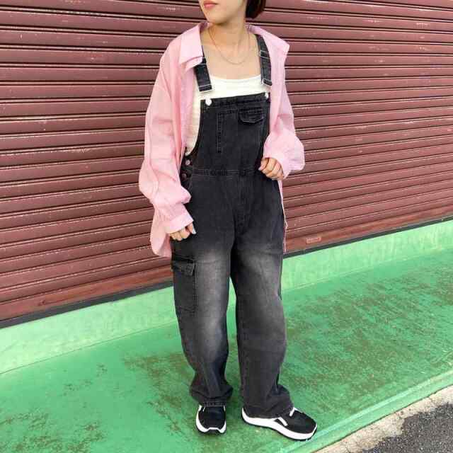 デニムカーゴサロペット