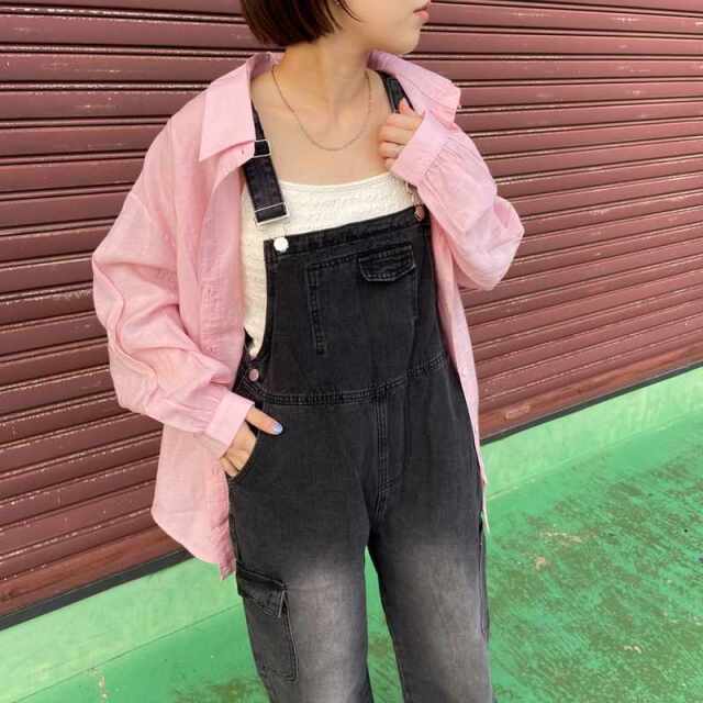 デニムカーゴサロペット