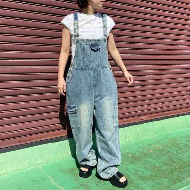 デニムカーゴサロペット