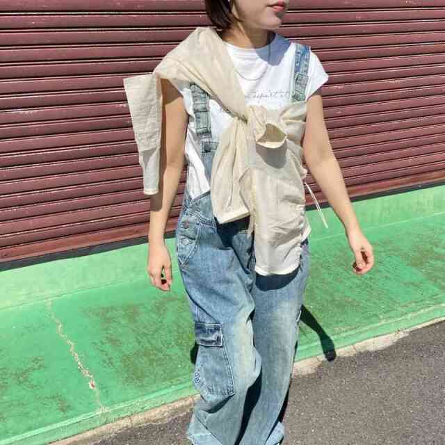 デニムカーゴサロペット