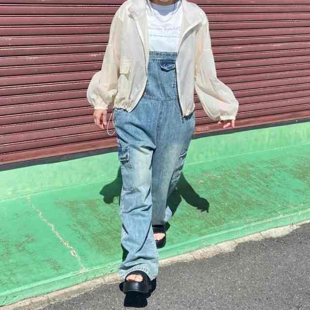 デニムカーゴサロペット