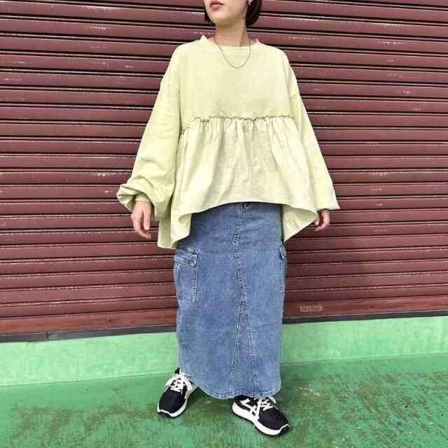 デニムカーゴスカート