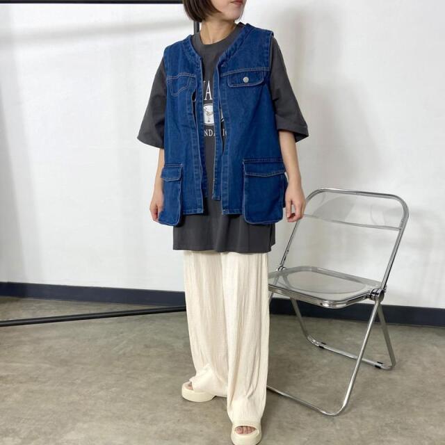 刺繍ロゴビッグT
