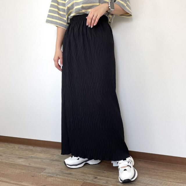 柄プリーツIラインスカート