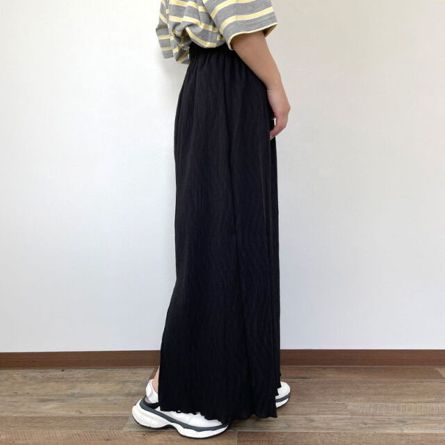 柄プリーツIラインスカート
