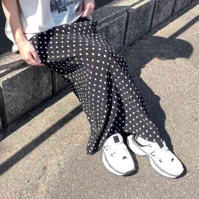 柄プリーツIラインスカート