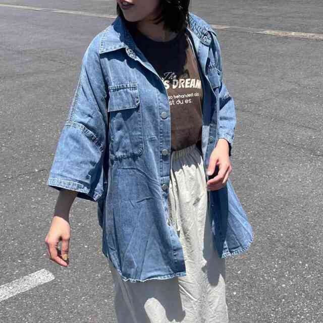 デニムビッグシャツ