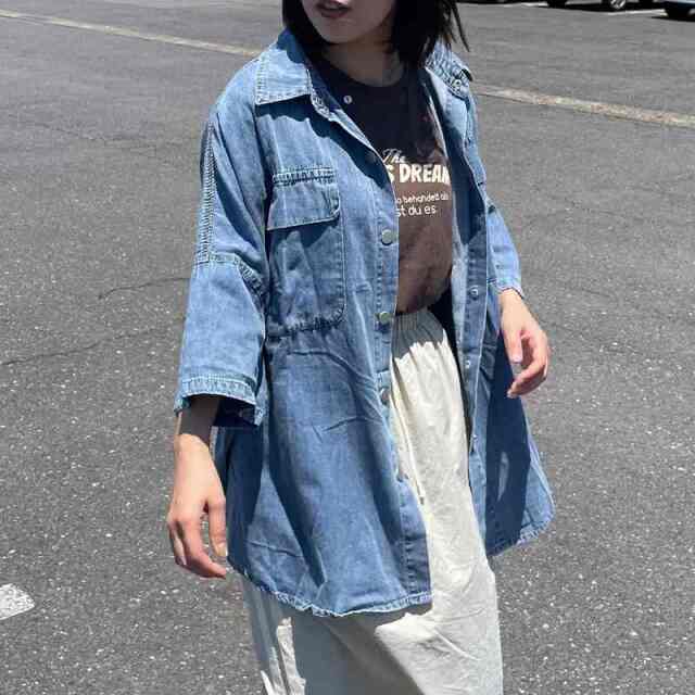 デニムビッグシャツ