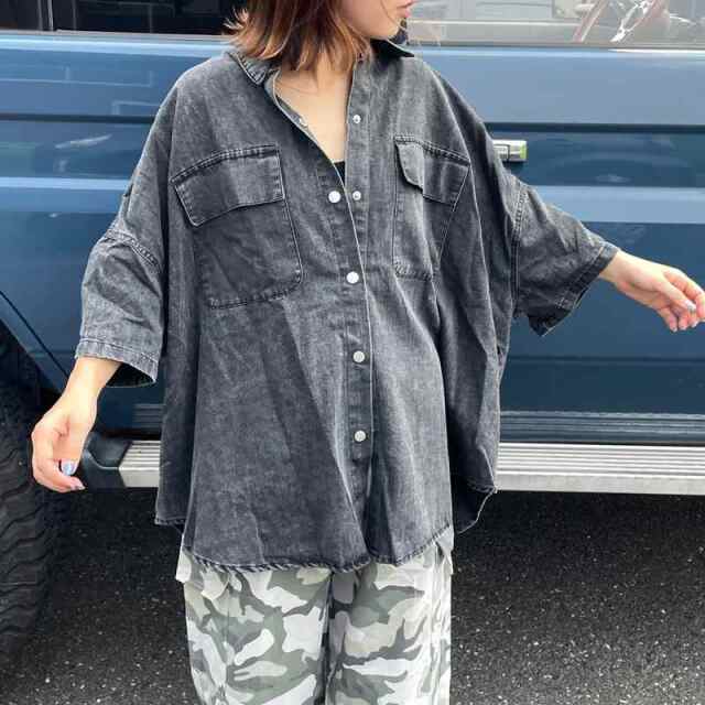 デニムビッグシャツ