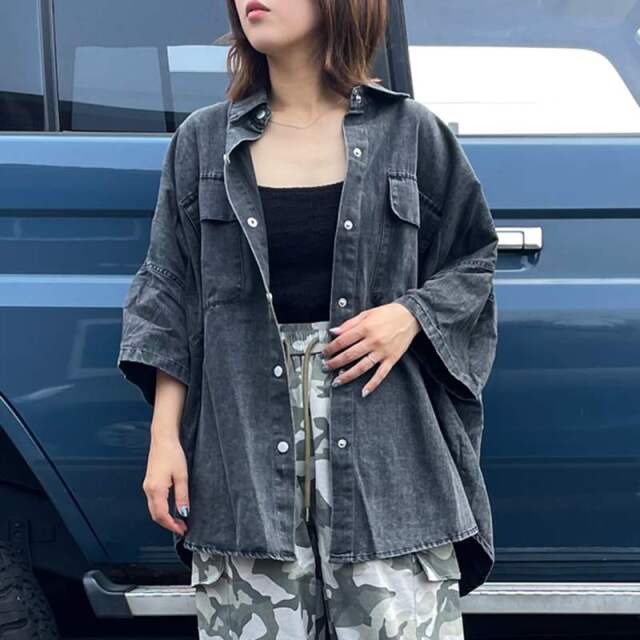 デニムビッグシャツ