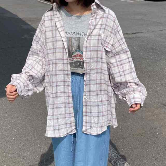 シアーチェックシャツ