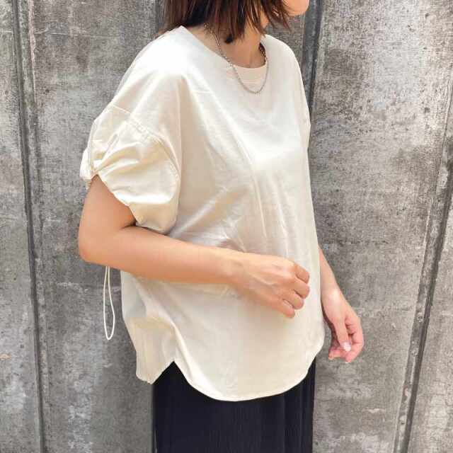 袖ドロストプルオーバー