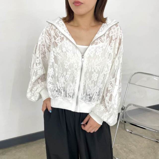 レースラインブルゾン