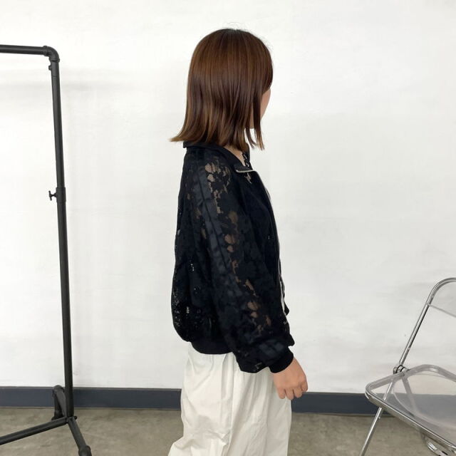 レースラインブルゾン