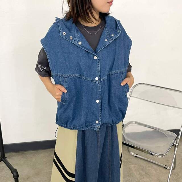 デニムフードベスト