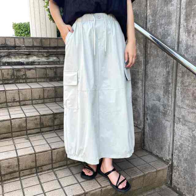 裾ゴムカーゴスカート