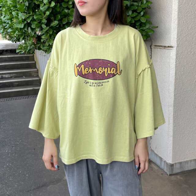 袖フリルロゴプルオーバー