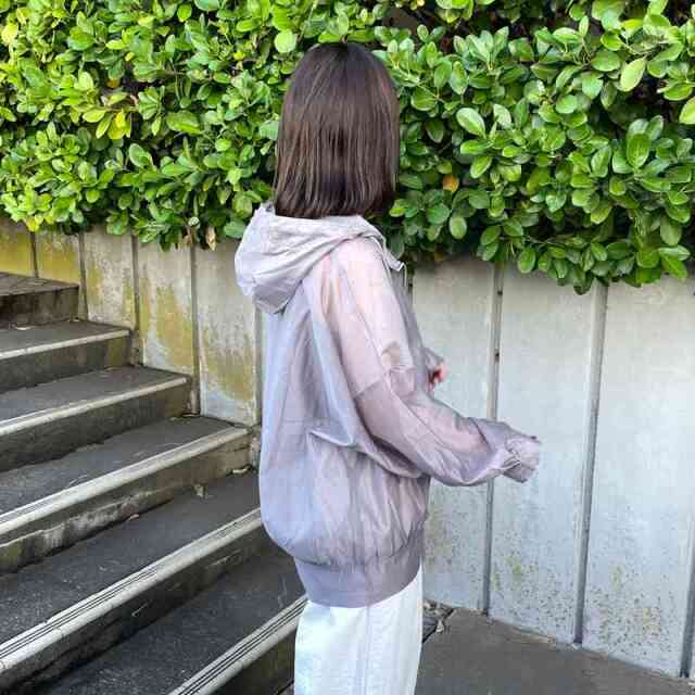 シアーフードブルゾン