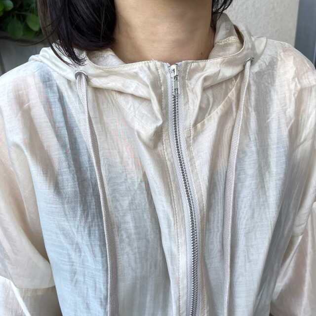 シアーフードブルゾン