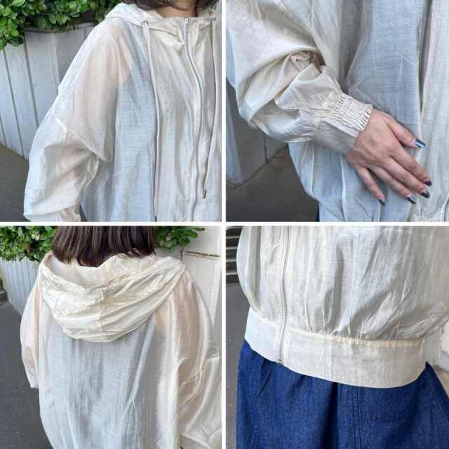 シアーフードブルゾン