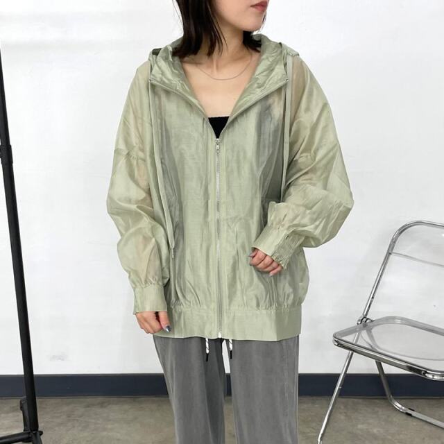 シアーフードブルゾン