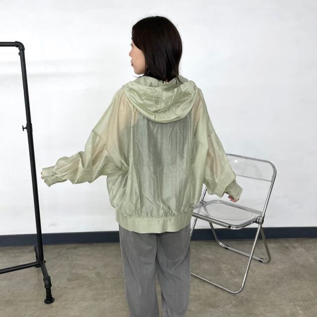 シアーフードブルゾン