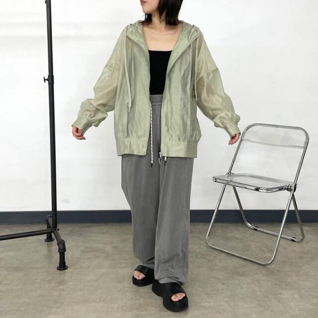 シアーフードブルゾン