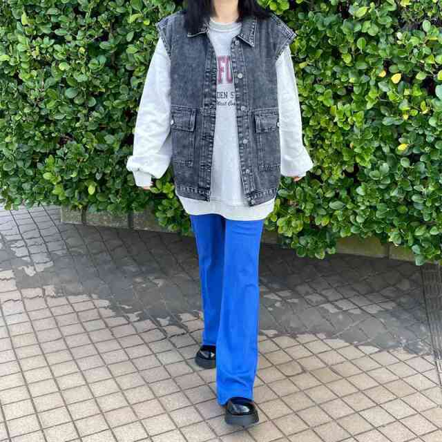 カットリブフレアパンツ