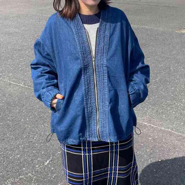 ZIPデニムジャケット
