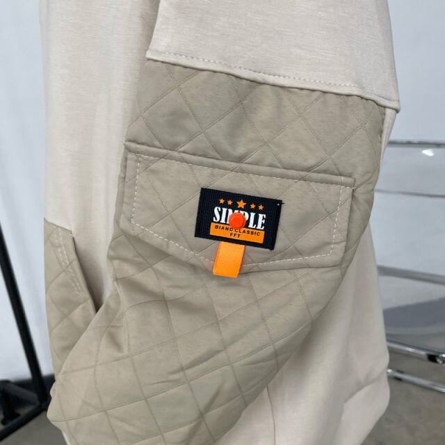 キルト切替プルオーバー