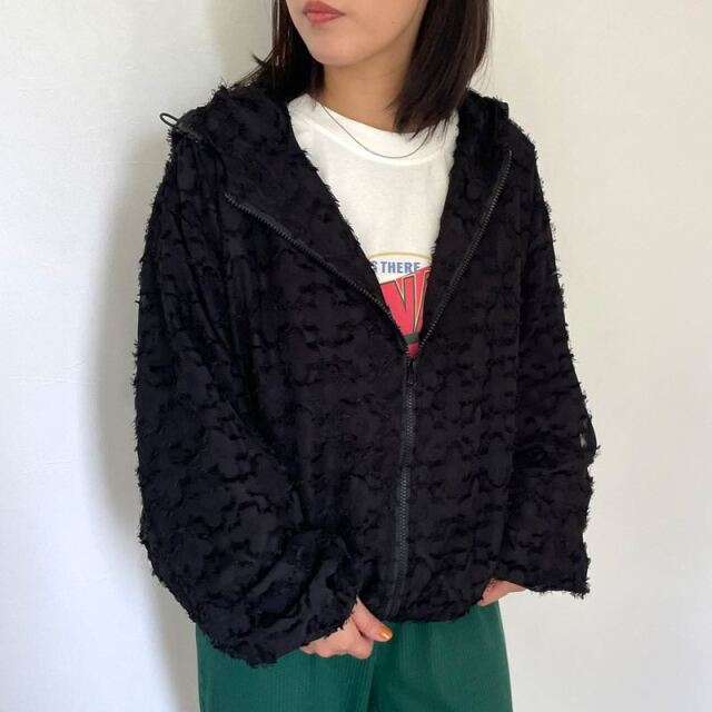 花ジャガードブルゾン