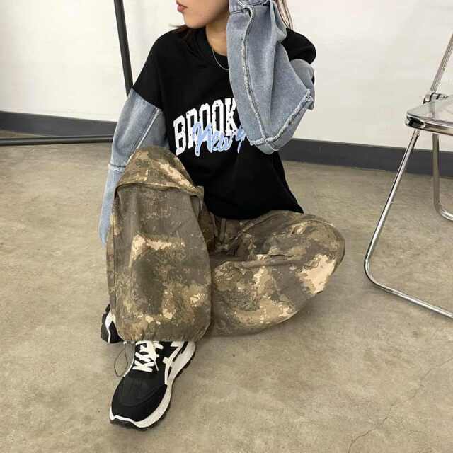 柄カーゴパンツ