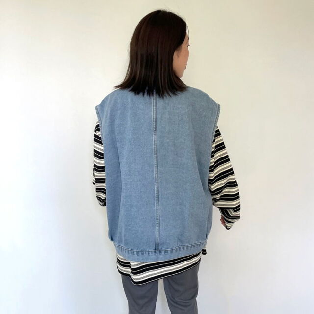 デニムビッグベスト
