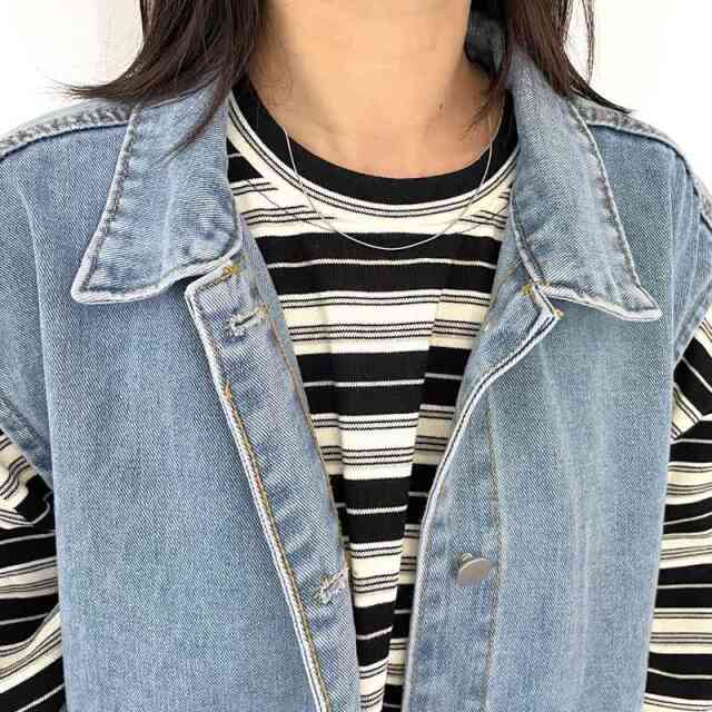 デニムビッグベスト