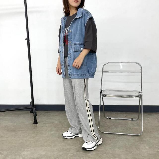 デニムビッグベスト