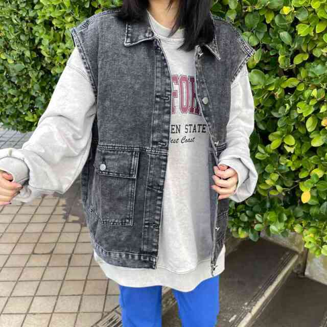 デニムビッグベスト